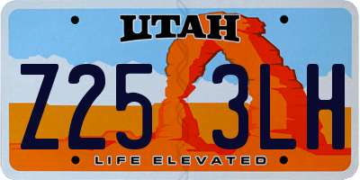 UT license plate Z253LH