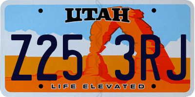 UT license plate Z253RJ