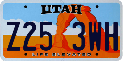 UT license plate Z253WH