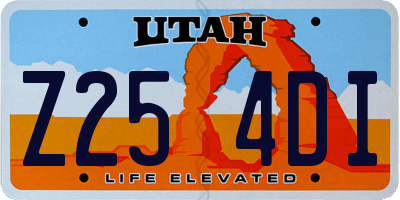 UT license plate Z254DI