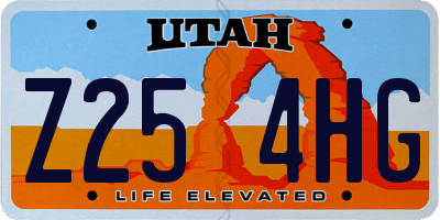 UT license plate Z254HG