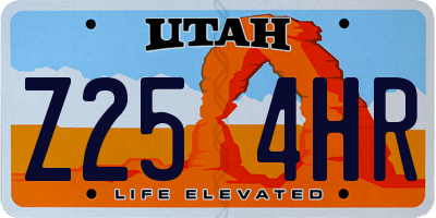 UT license plate Z254HR