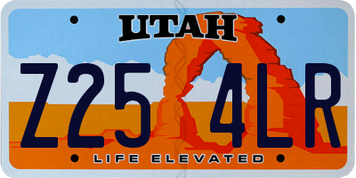 UT license plate Z254LR