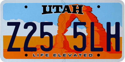 UT license plate Z255LH
