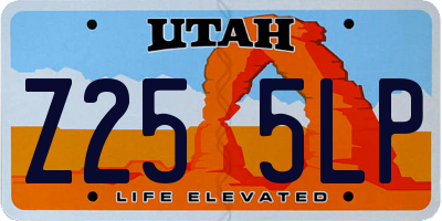 UT license plate Z255LP