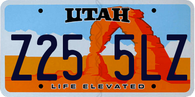 UT license plate Z255LZ