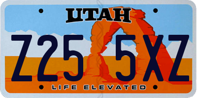 UT license plate Z255XZ