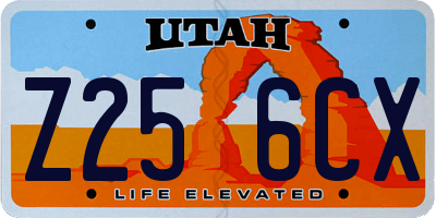 UT license plate Z256CX