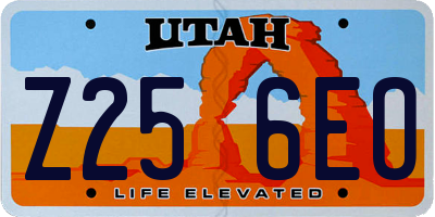 UT license plate Z256EO