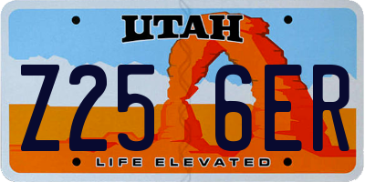 UT license plate Z256ER