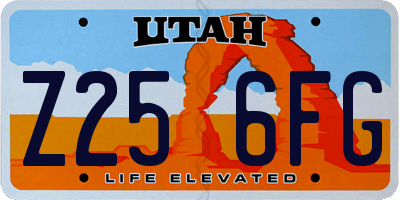 UT license plate Z256FG