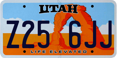 UT license plate Z256JJ