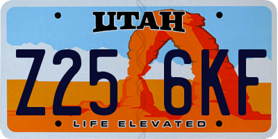 UT license plate Z256KF