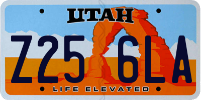 UT license plate Z256LA