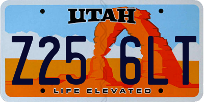 UT license plate Z256LT