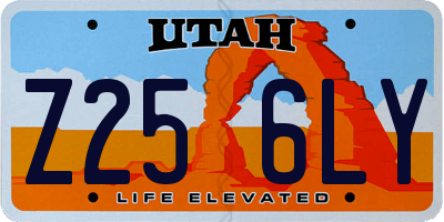 UT license plate Z256LY