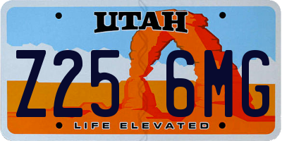UT license plate Z256MG