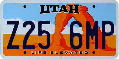 UT license plate Z256MP