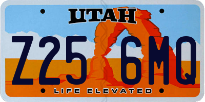 UT license plate Z256MQ