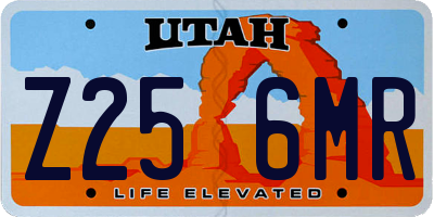 UT license plate Z256MR