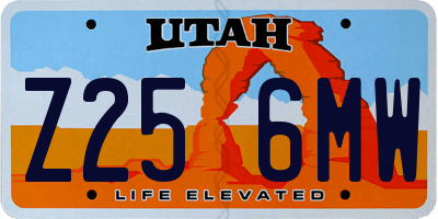UT license plate Z256MW