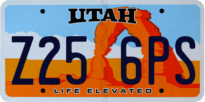 UT license plate Z256PS