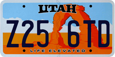 UT license plate Z256TD