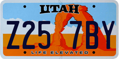 UT license plate Z257BY