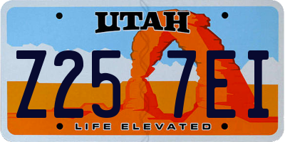 UT license plate Z257EI