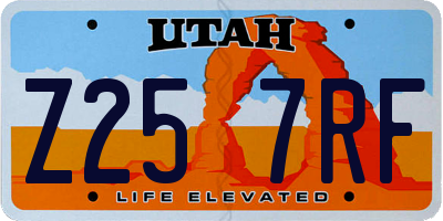 UT license plate Z257RF