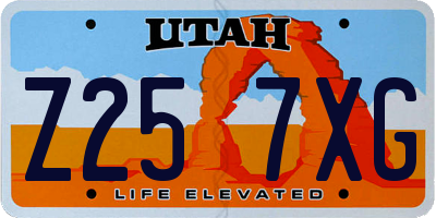 UT license plate Z257XG