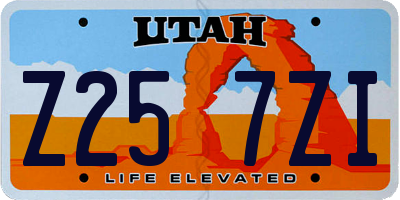 UT license plate Z257ZI