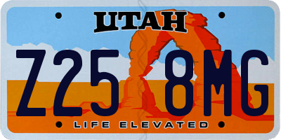 UT license plate Z258MG