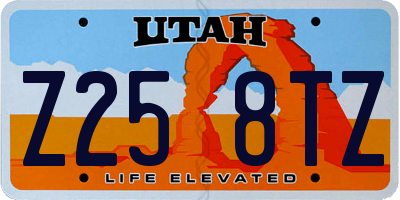 UT license plate Z258TZ