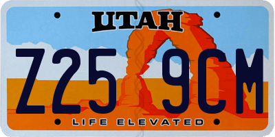 UT license plate Z259CM