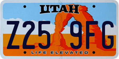 UT license plate Z259FG