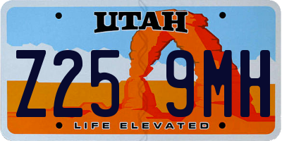 UT license plate Z259MH