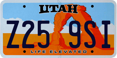 UT license plate Z259SI