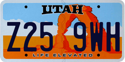 UT license plate Z259WH