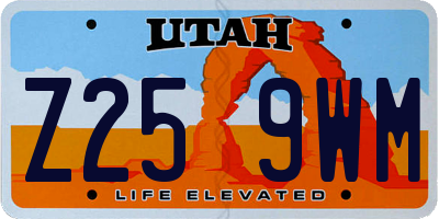 UT license plate Z259WM