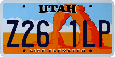 UT license plate Z261LP