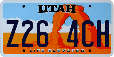 UT license plate Z264CH