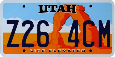 UT license plate Z264CM