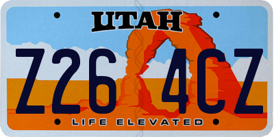 UT license plate Z264CZ