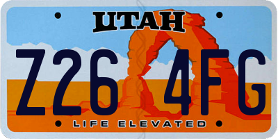 UT license plate Z264FG