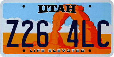 UT license plate Z264LC