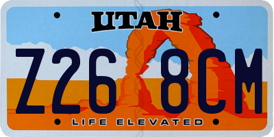 UT license plate Z268CM