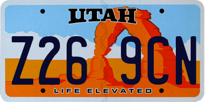 UT license plate Z269CN