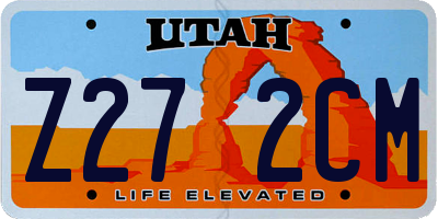 UT license plate Z272CM