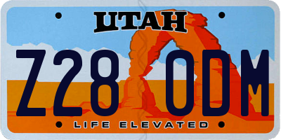 UT license plate Z280DM
